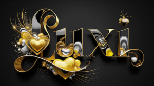 LUXI in with golden heart