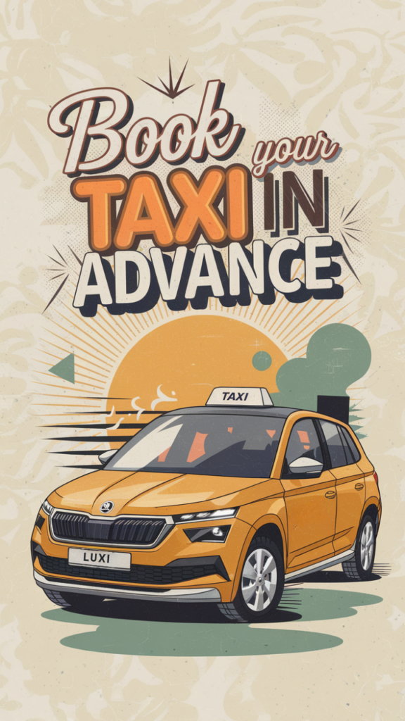 Book a taxi in advance with LUXI